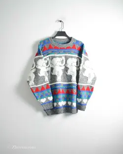 بافت وینتیج چند رنگ