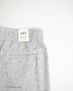 شلوار لینن راه راه Zara