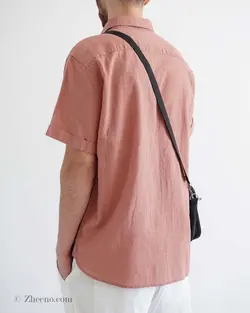 پیراهن لینن آستین کوتاه Jean Pascale