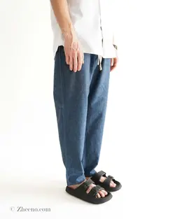 شلوار لینن سرمه ای Zara