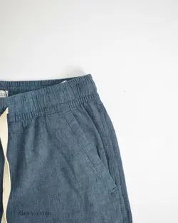 شلوار لینن سرمه ای Zara