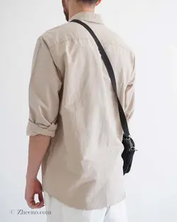 پیراهن لینن خاکی