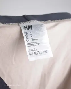 شورت خاکی کمرمشکی H&M