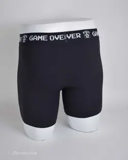 شورت مشکی Game over