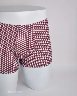 شورت قرمز طرح هندسی H&M