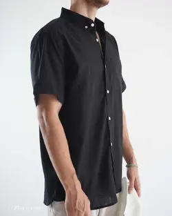 پیراهن لینن مشکی Jean Pascale