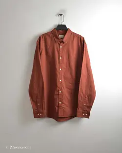 پیراهن لینن آجری Marfinno