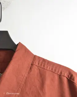 پیراهن لینن آجری Marfinno