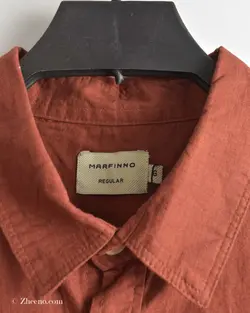 پیراهن لینن آجری Marfinno