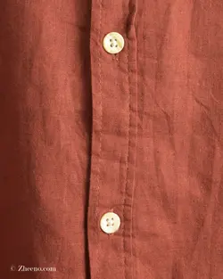 پیراهن لینن آجری Marfinno