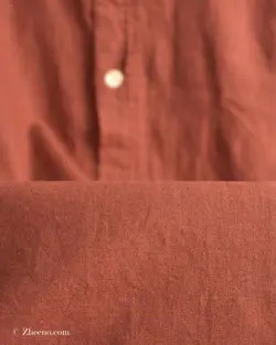 پیراهن لینن آجری Marfinno