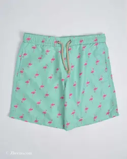 شلوارک طرح فلامینگو Surfsociety