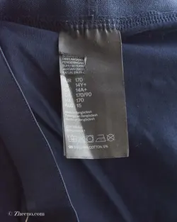 شورت H&M سرمه ای طرح نخل ریز