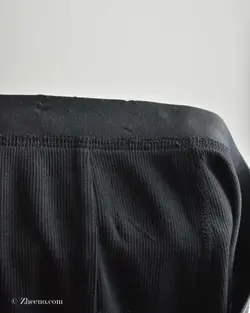 شورت مشکی کمر خط دار