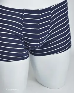 شورت H&M سرمه ای خط دار
