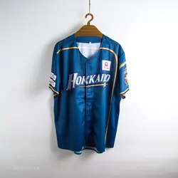 تیشرت بیس بالی آبی