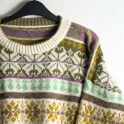 بافت طرحدار چند رنگ