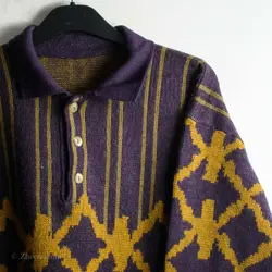 بافت طرحدار سه دکمه