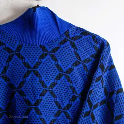 بافت طرحدار آبی