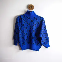 بافت طرحدار آبی