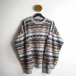 بافت طرحدار چند رنگ