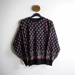 بافت طرحدار مشکی