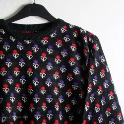 بافت طرحدار مشکی