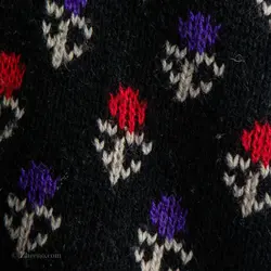 بافت طرحدار مشکی