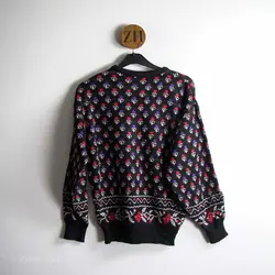 بافت طرحدار مشکی