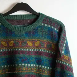 بافت طرحدار سبز