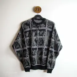 بافت طرحدار مشکی