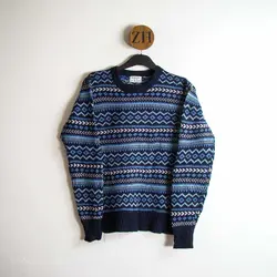 بافت طرحدار آبی