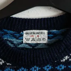 بافت طرحدار آبی