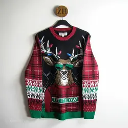 بافت طرحدار Ugly holiday sweater