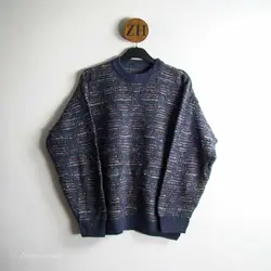 بافت طرحدار سورمه ای