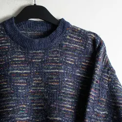 بافت طرحدار سورمه ای