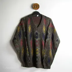 بافت طرحدار یقه هفت