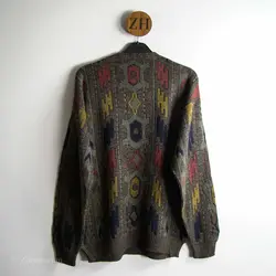 بافت طرحدار یقه هفت