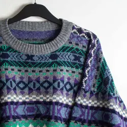 بافت طرحدار چند رنگ