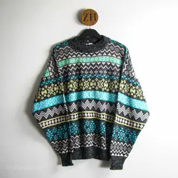 بافت طرحدار چند رنگ