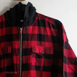 پیراهن پشمی کلاه دار  H.M