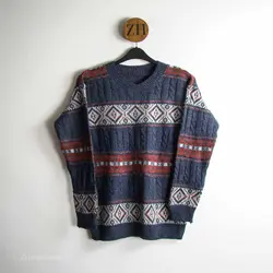 بافت طرحدار سورمه ای