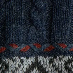 بافت طرحدار سورمه ای