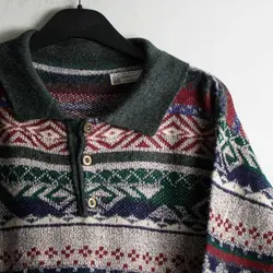 بافت طرحدار چند رنگ