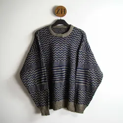 بافت طرحدار سورمه ای