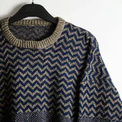 بافت طرحدار سورمه ای