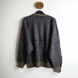 بافت طرحدار سورمه ای