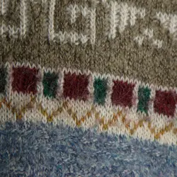 بافت طرحدار یقه اسکی