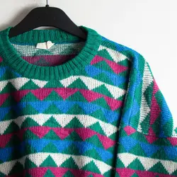 بافت طرحدار سبز