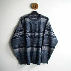 بافت طرحدار آبی